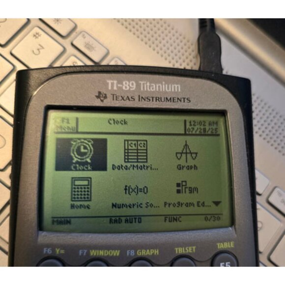 TI-89 Titanium Graphing Calculator Texas Instruments USB, Manual, Cover Working! - Picture 2 of 8